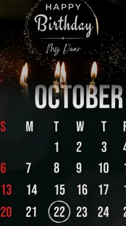 birthday 22 oct 2024