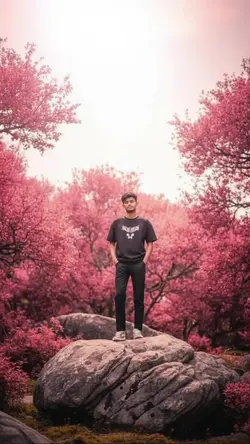 Dreamy Pink Outdoor Photo-to-Clip