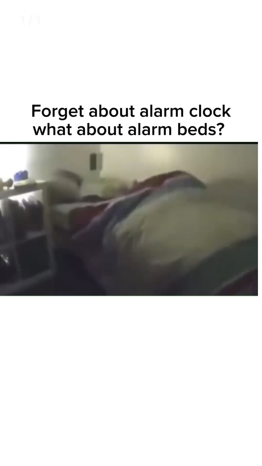 E a cama de alarme