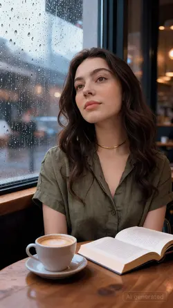 AI Rainy Cafe