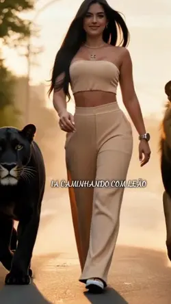 CAMINHANDO COM LEÃO 