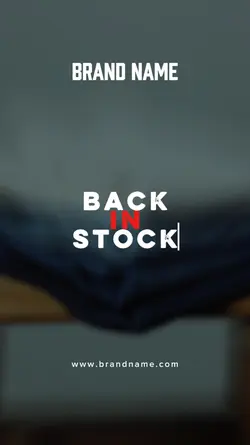 BACK IN STOCK VIDEO