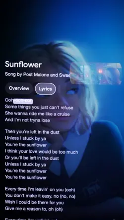 Sunflower - lyrics 