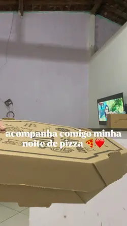 rotina da noite 🍕❤️