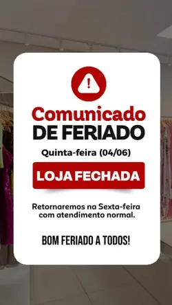 aviso de feriado 