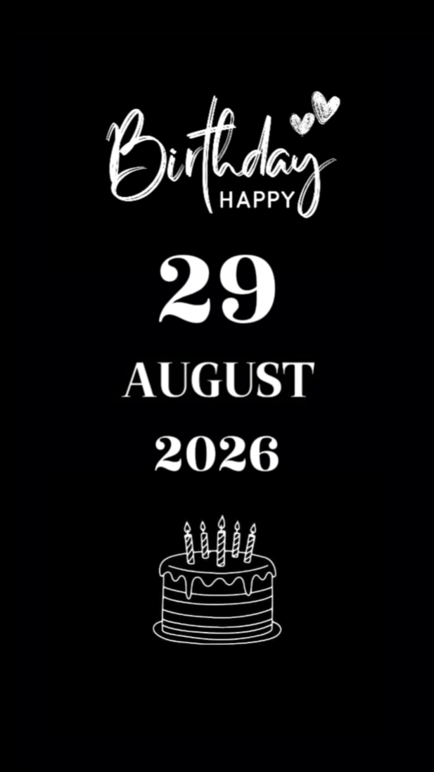 BDAY SON 29 AUGUST
