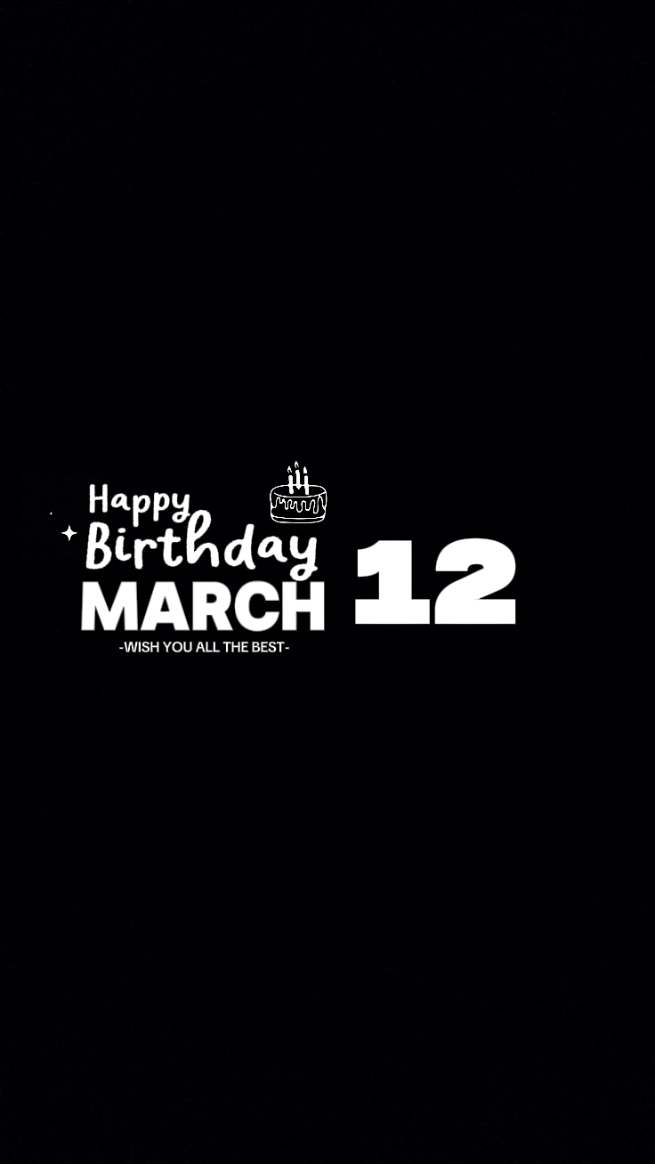 생일 12 3월 