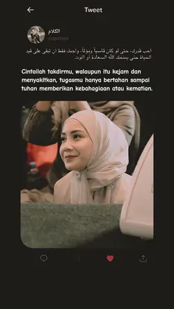 cintailah takdirMu