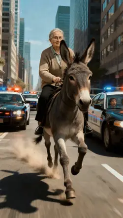 Riding a Donkey