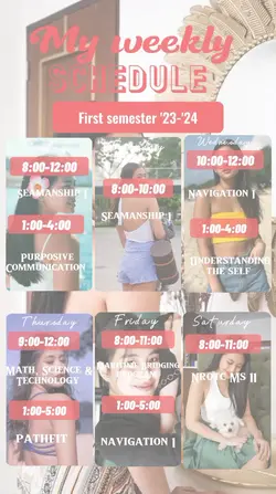 WEEKLY SCHEDULE 
