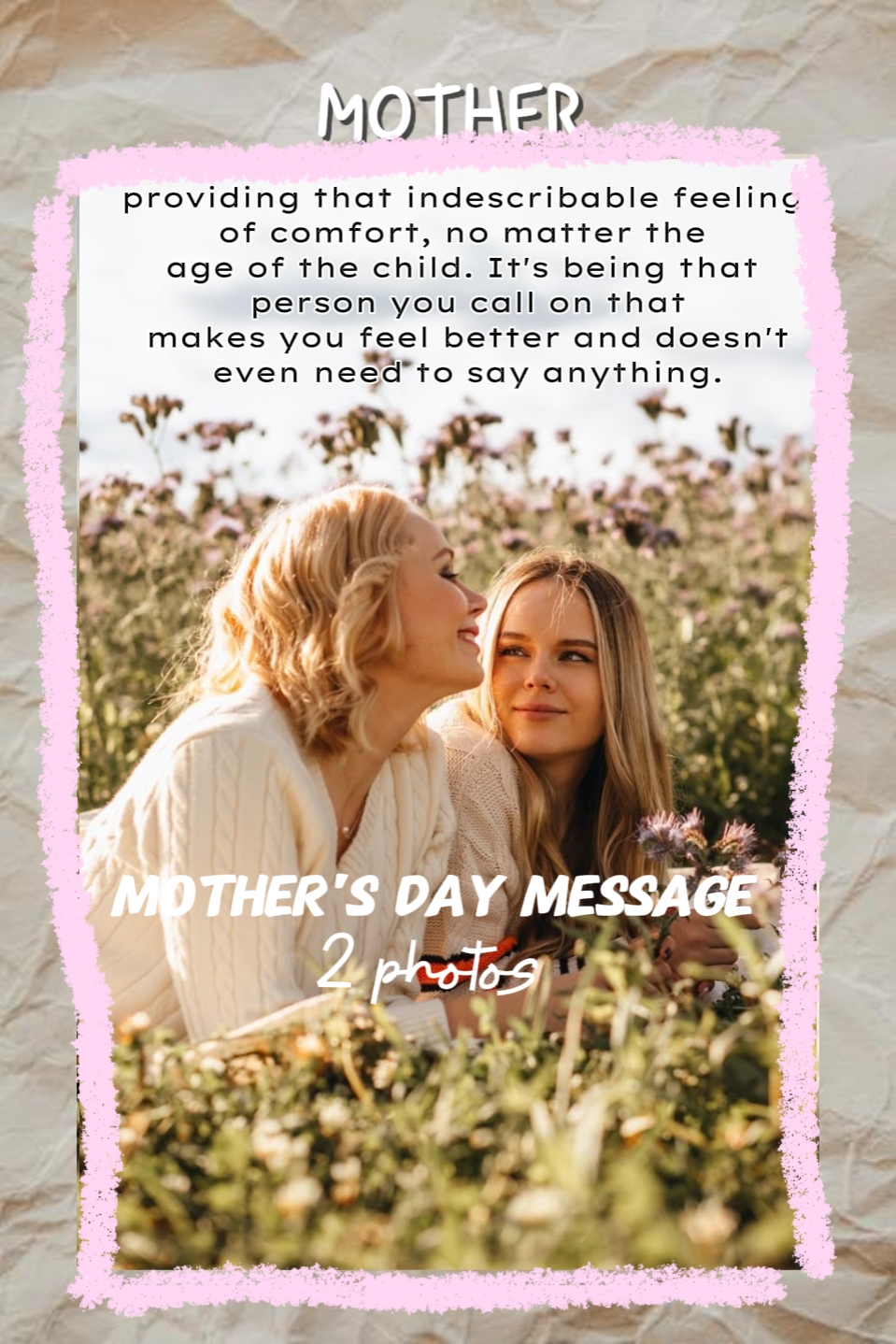 Mensaje del Día de la Madre