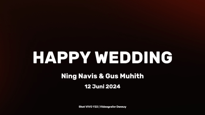 Boda Cinemática
