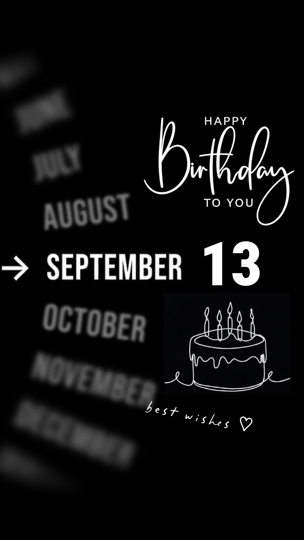 Geburtstag 13 Septembe