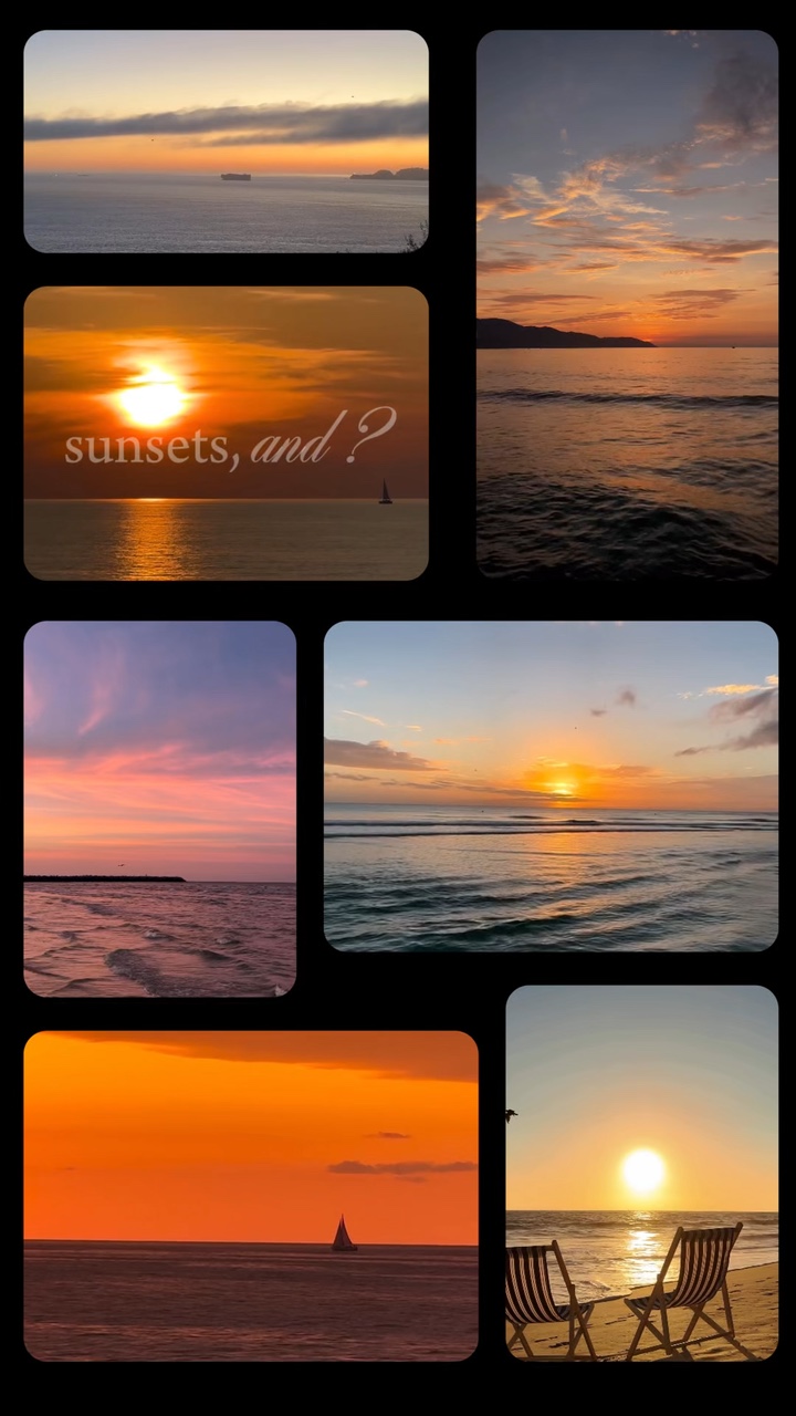 J'ADORE LE COUCHER DE SOLEIL ET LE CIEL 