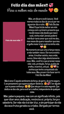 feliz dia das mães 