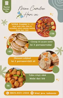 Menu camilan