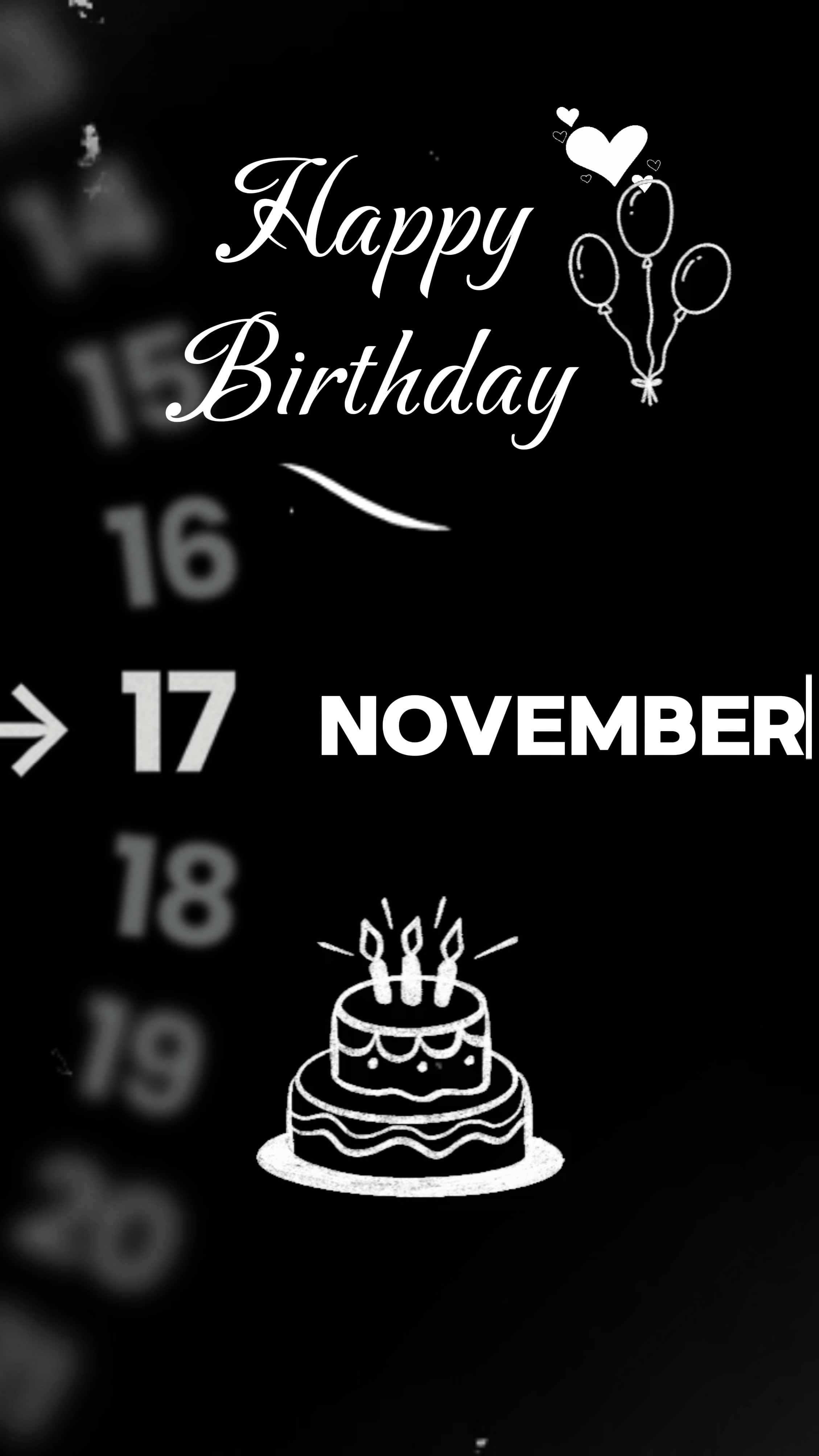 Hbd 17 de novembro