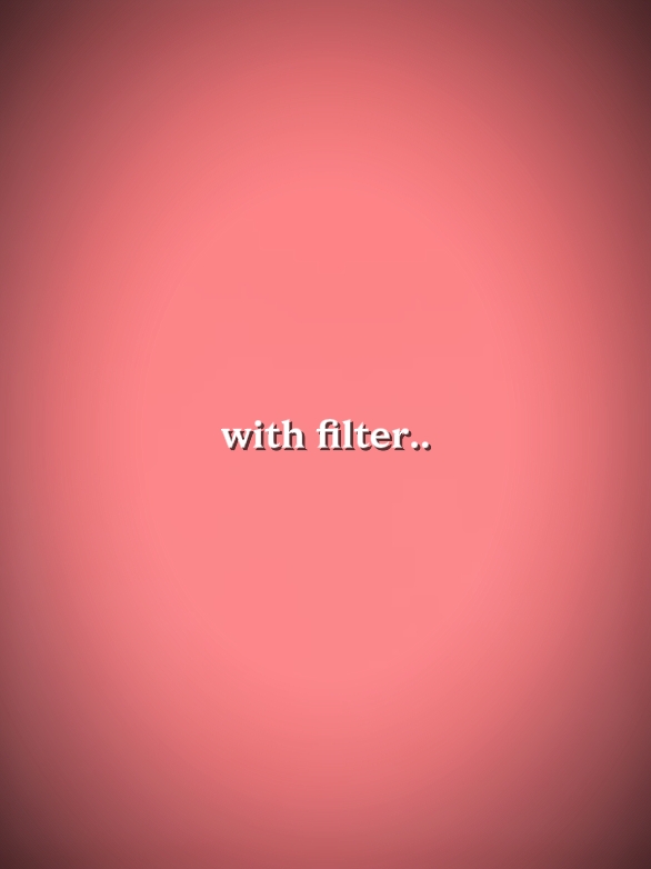 withfilter/nofilter