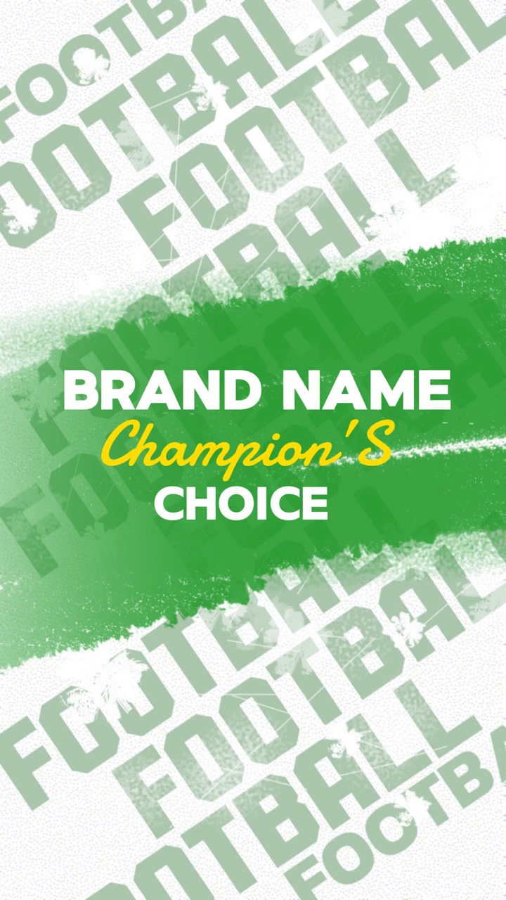 Iklan penjualan jersey sepak bola industri sepak bola hijau dan putih