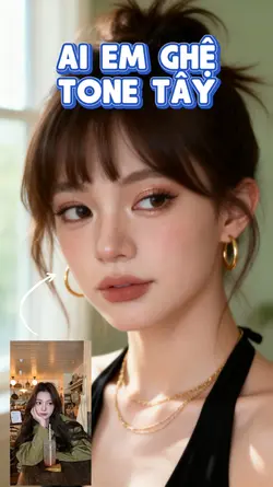 AI makeup tone tây