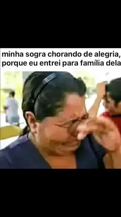 sogra chorando 