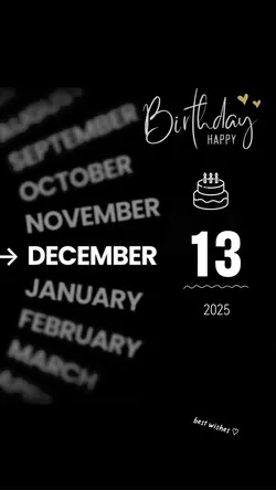 HBD 13 DECEMBER 2025