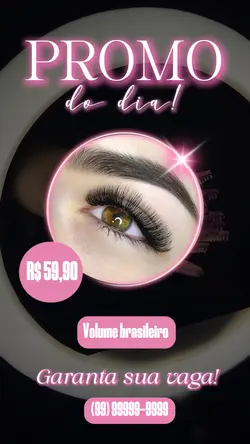 PROMO DO DIA CÍLIOS 