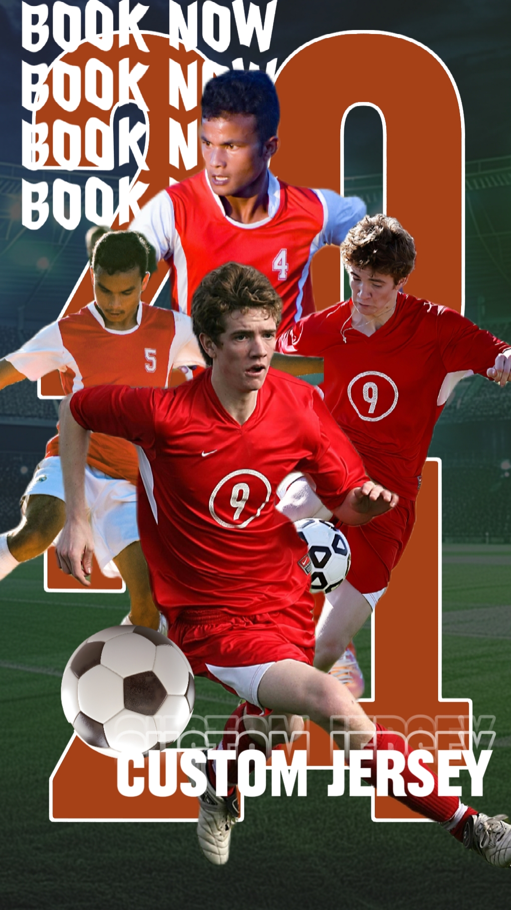 Cool Custom Jerseys Design Poster Ads