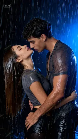 Couple Rain Photosho