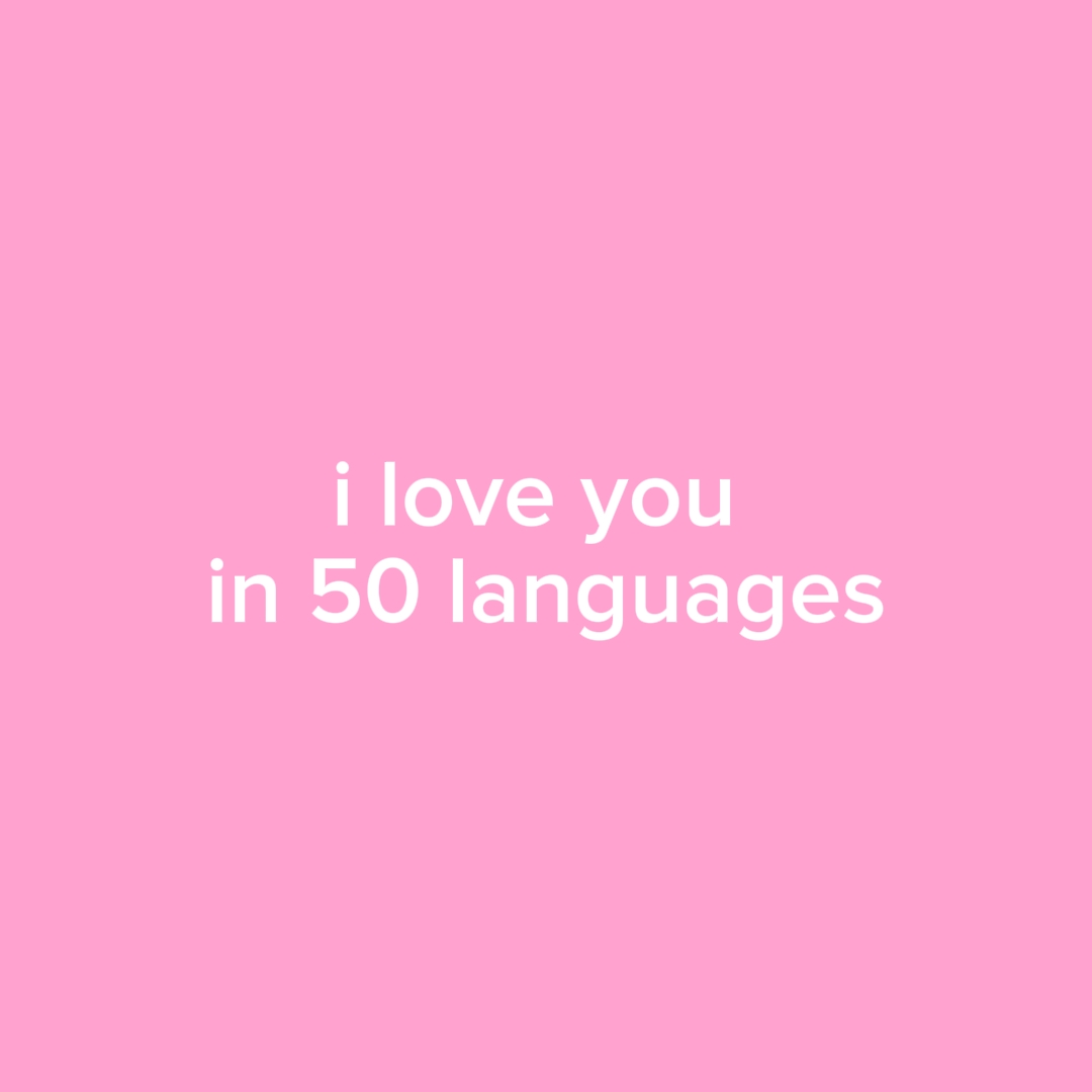 i love you