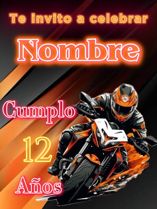 Motos invitación 