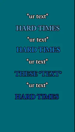Hard times 