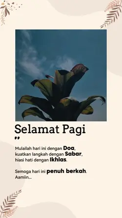 selamat pagi