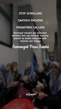 semangat para santri