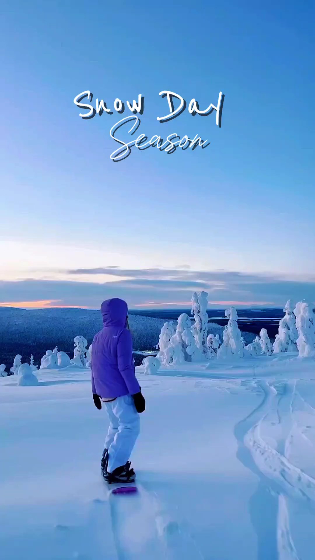 Saison du jour de la neige