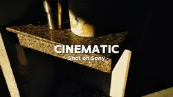 Cinematic shot on