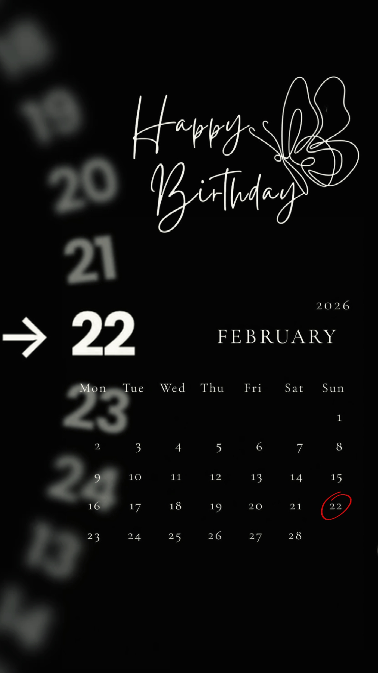 HBD 22 FÉVRIER 