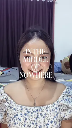 in the middle of