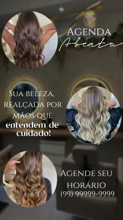 Agenda aberta cabelo