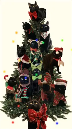 Cat Christmas tree