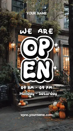 WE ARE OPEN