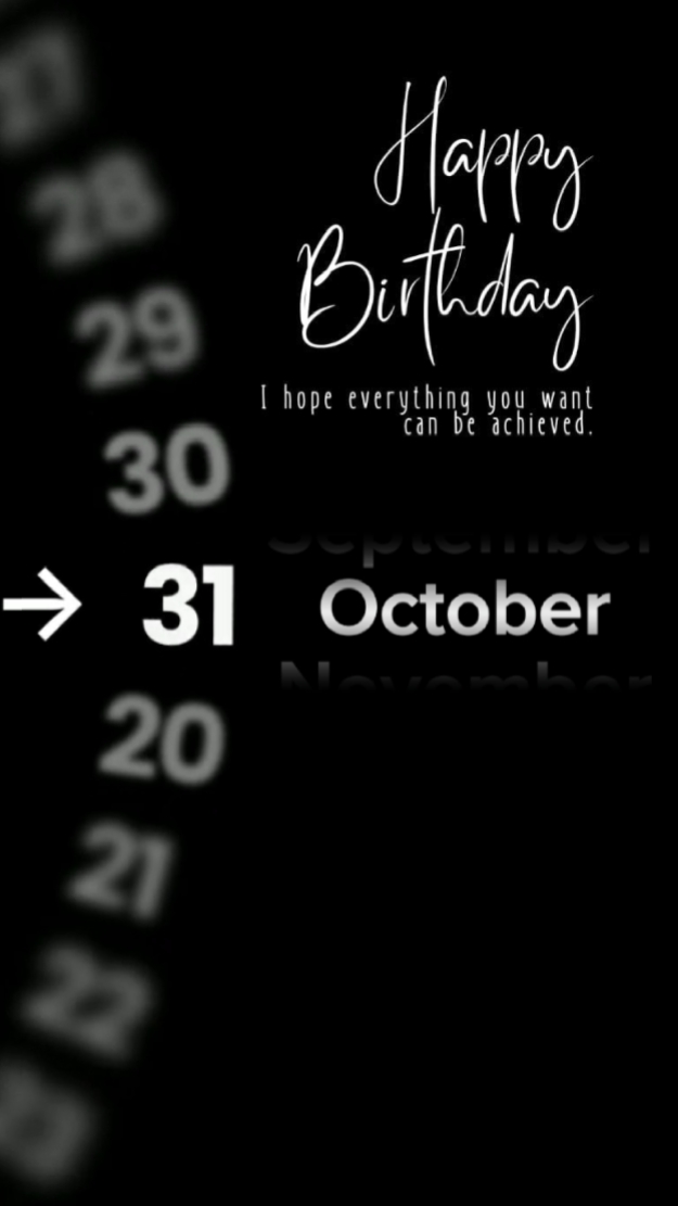 HBD 31 DE OUTUBRO 