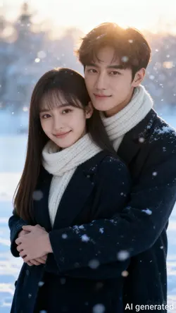 Cặp đôi dưới tuyết