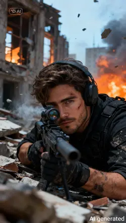 Male sniper