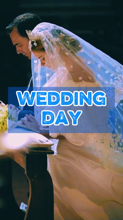 its wedding day 🥰💙