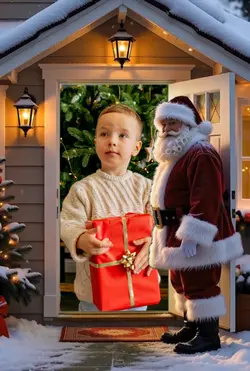 Papai noel abre port