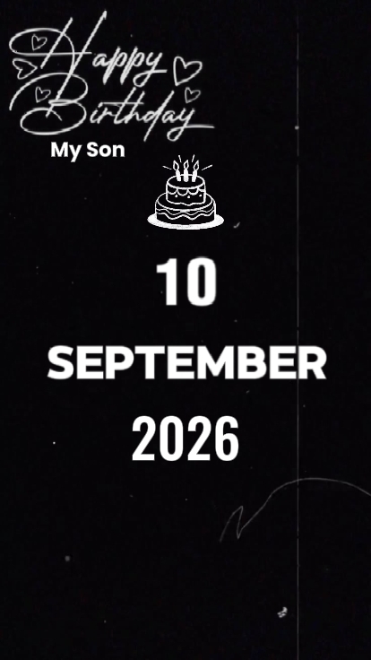 ANIVERSÁRIO MEU FILHO 10 DE SETEMBRO
