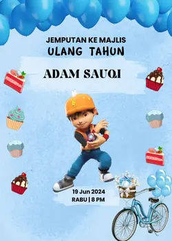 KAD BIRTHDY BOBOIBOY
