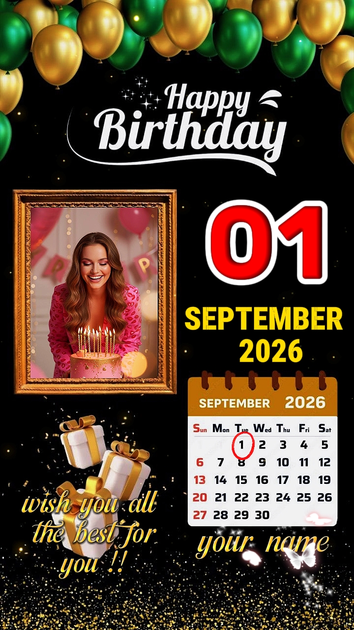 Birthday 1 Sept 2026