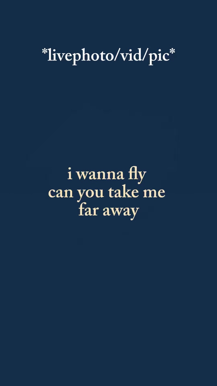 I wanna fly can you 